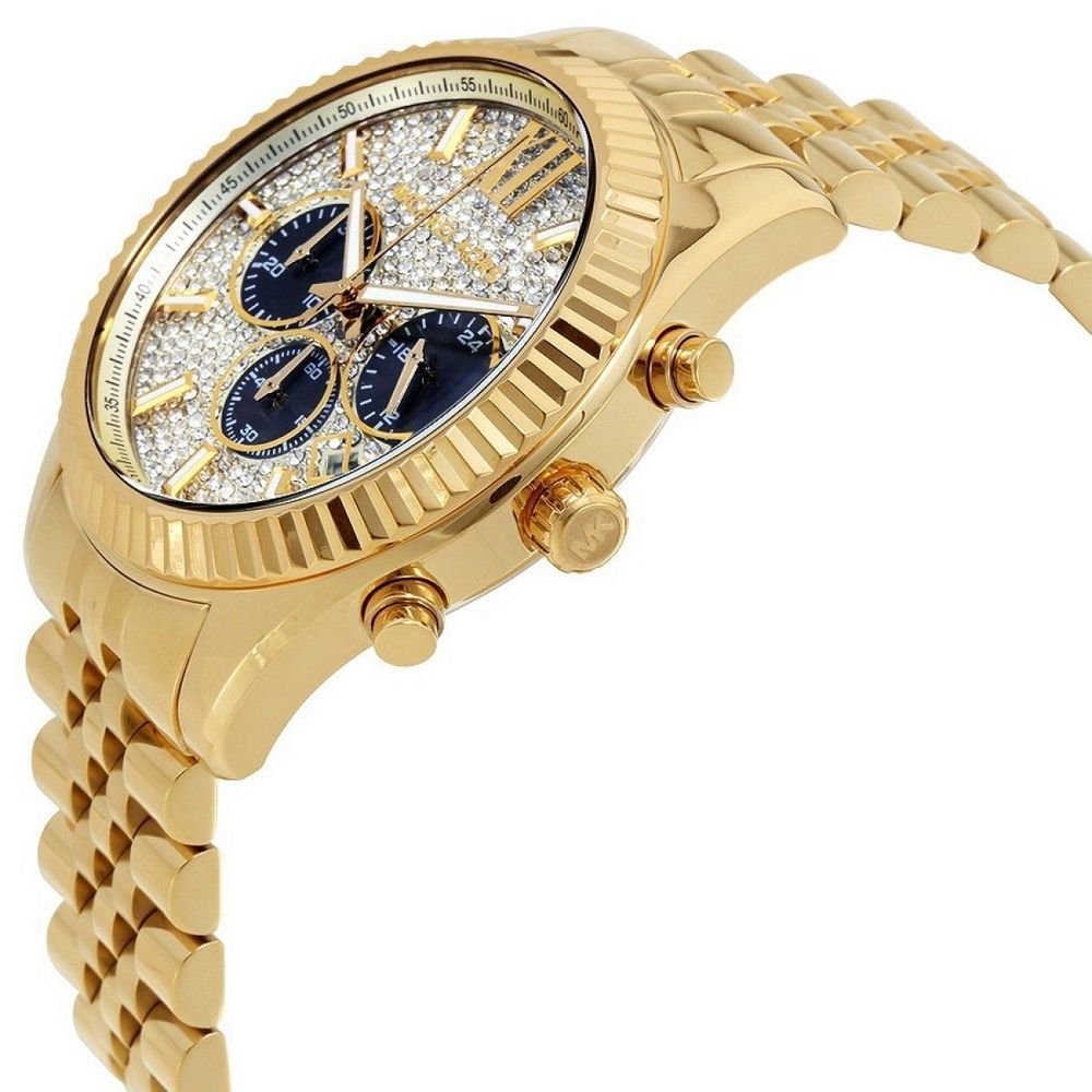 Men's Gold-Tone Lexington Chronograph Watch MK8494 – Bild 2